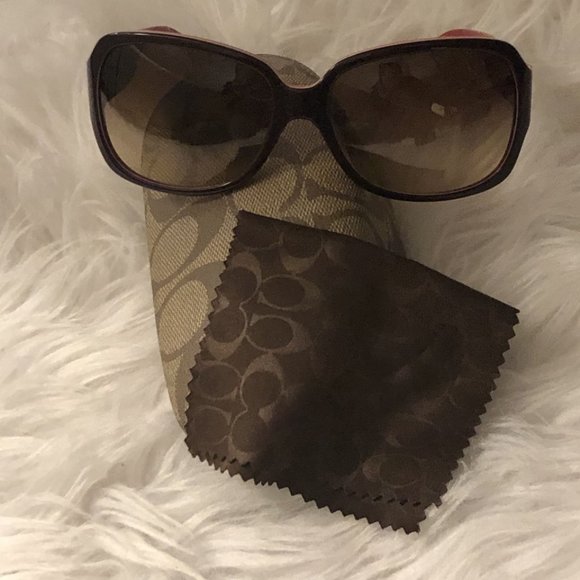 Coach Pink & Burgundy sunglasses - Picture 2 of 5